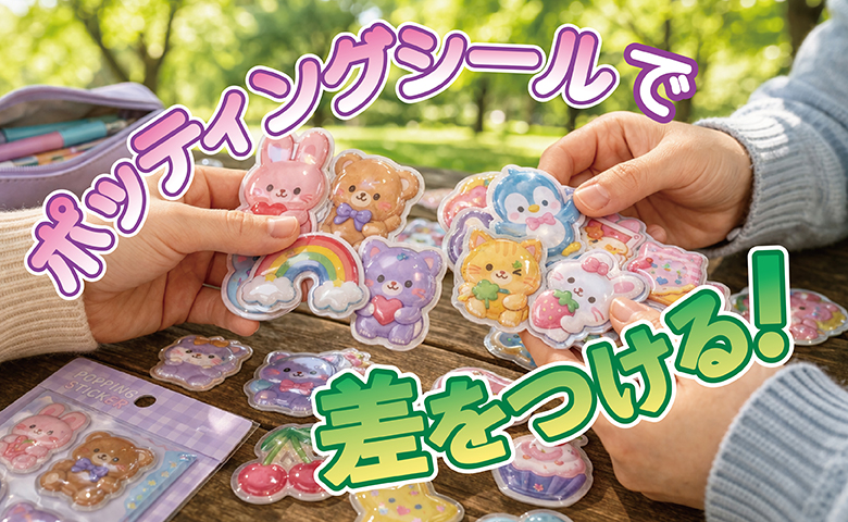 ポッティングシールで、大ブームの「シール交換」に差をつける！ 