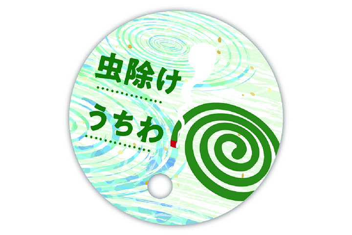 香る丸うちわ